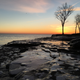 Marblehead Lighthouse State Park, Ohio. A historic lighthouse is just outside the frame; I preferred the icy rocks without that to distract.